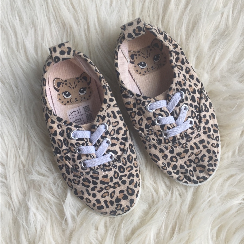 Toddler Girls Cheetah Leopard Sneakers